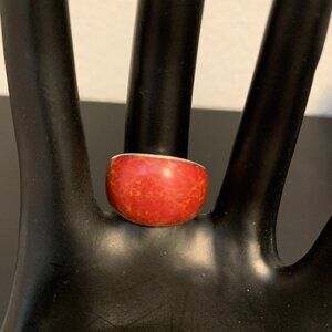 Sponge Coral Ring in Size 7 - solid .925 Sterling Silver Band